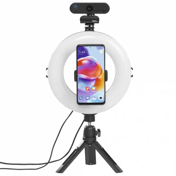 Штатив с круглой лампой Hama SpotLight Smart 80 II (4657) 203 мм Черный photo 9