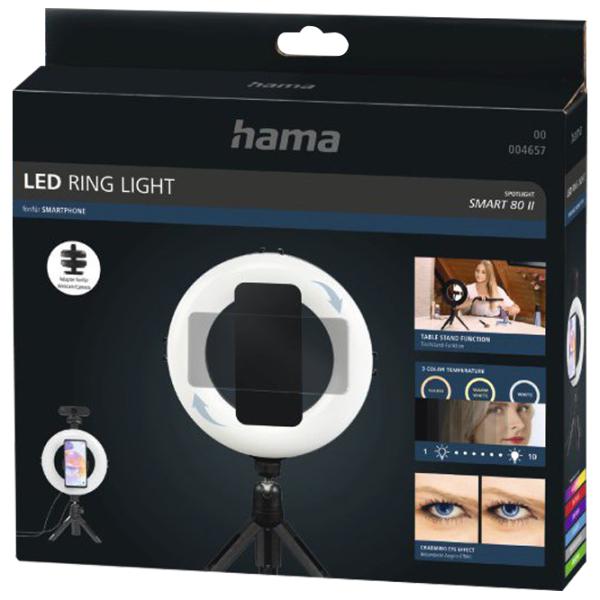 Штатив с круглой лампой Hama SpotLight Smart 80 II (4657) 203 мм Черный photo 11