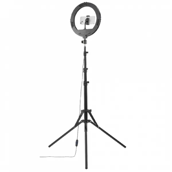 Штатив с круглой лампой Hama SpotLight Smart 120 II (4659) 203 мм Черный photo 3