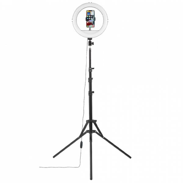 Штатив с круглой лампой Hama SpotLight Smart 120 II (4659) 203 мм Черный photo 4