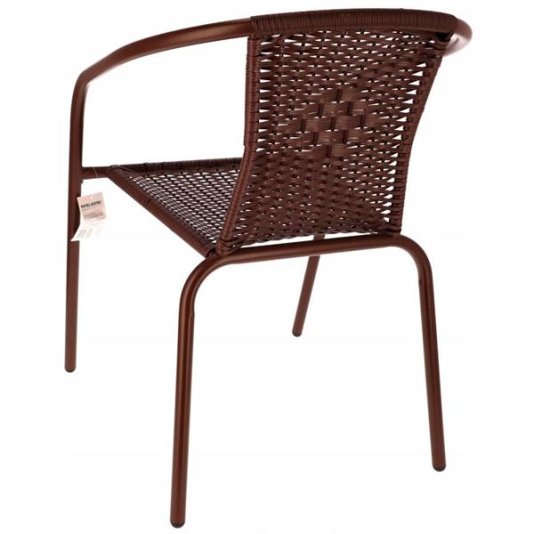 Scaun de grădină Jumi 886070 Metal/ Brown photo 2 Scaun de grădină Jumi 886070 Metal/ Brown photo 2