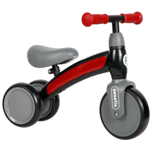 Bicicletă fără pedale Qplay Sweetie Metal/ Red Black photo 2 Bicicletă fără pedale Qplay Sweetie Metal/ Red Black photo 2