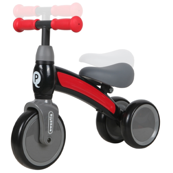 Bicicletă fără pedale Qplay Sweetie Metal/ Red Black photo 4 Bicicletă fără pedale Qplay Sweetie Metal/ Red Black photo 4