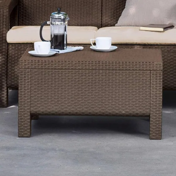 Masă de grădină Keter Corfu II Table (207786) Pătrat/ Cappucino photo 4