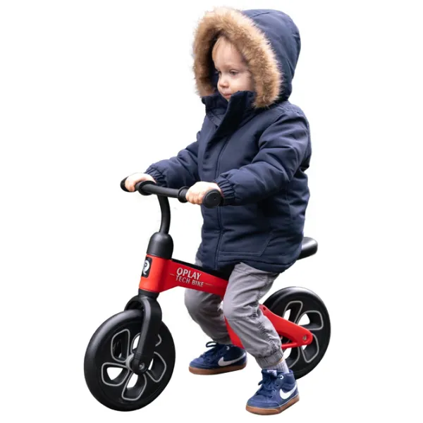 Bicicletă fără pedale Qplay Tech 10" Metal/ Red Black photo 4