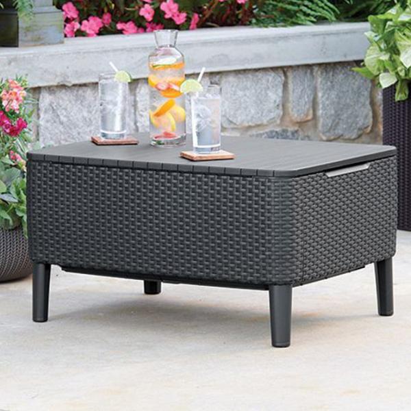 Masă de grădină Keter Salemo Table (244102) Dreptunghiular/ Graphite photo 2