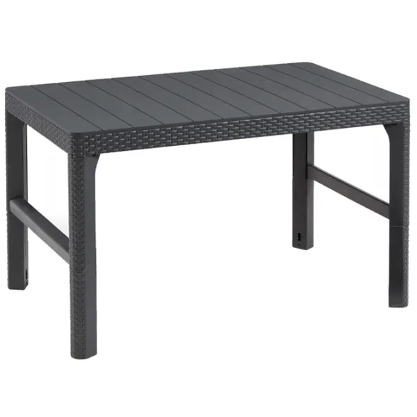 Masă de grădină Keter Lyon Rattan (232300) Dreptunghiular/ Graphite photo 2