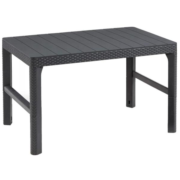 Masă de grădină Keter Lyon Rattan (232300) Dreptunghiular/ Graphite photo 2