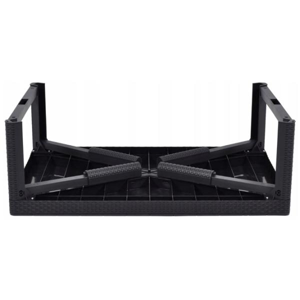 Masă de grădină Keter Lyon Rattan (232300) Dreptunghiular/ Graphite photo 3
