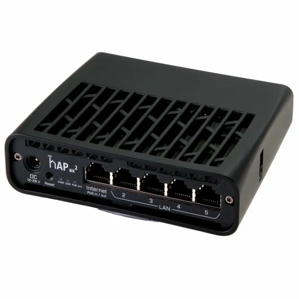 PoE Коммутатор Mikrotik hAP ax2 Черный photo 3