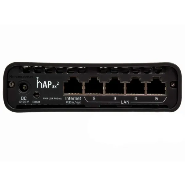 PoE Коммутатор Mikrotik hAP ax2 Черный photo 4