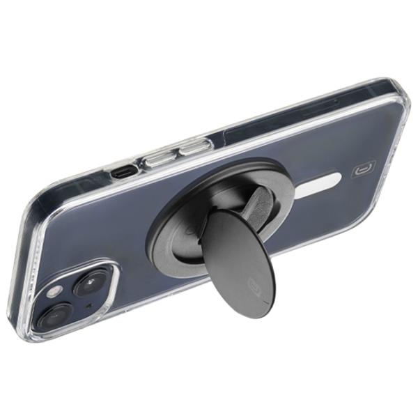 Suport pentru telefon Cellularline Ring Stand Mag RINGSTANDMAGK Black photo 2