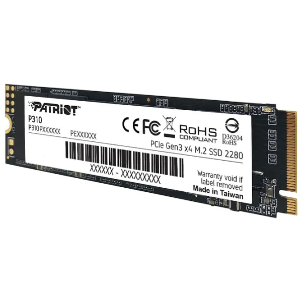 SSD Patriot P310 1.92 TB M.2 NVMe photo 2 SSD Patriot P310 1.92 TB M.2 NVMe photo 2