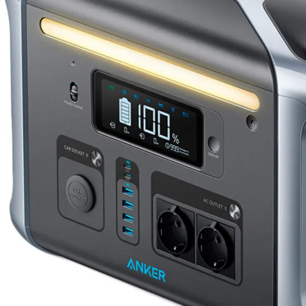 Centrală electrică portabilă Anker 757 LiFePO4 1420,8 Wh / Gray photo 3