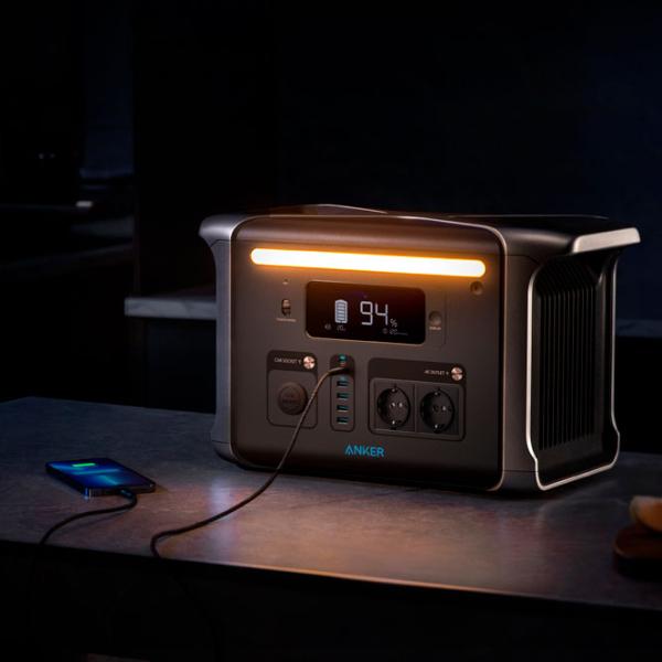 Centrală electrică portabilă Anker 757 LiFePO4 1420,8 Wh / Gray photo 4