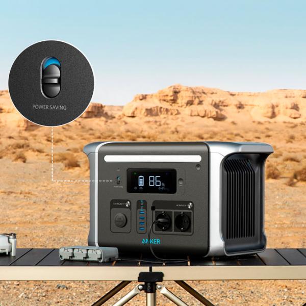 Centrală electrică portabilă Anker 757 LiFePO4 1420,8 Wh / Gray photo 5
