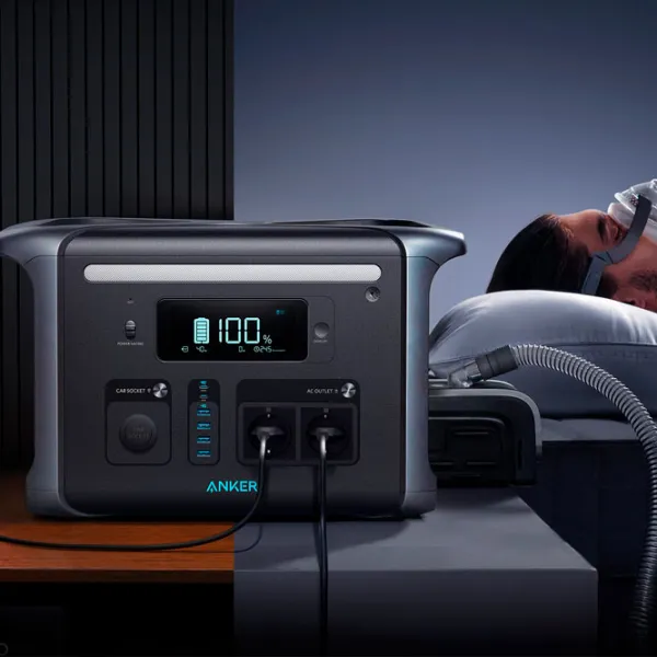 Centrală electrică portabilă Anker 757 LiFePO4 1420,8 Wh / Gray photo 8