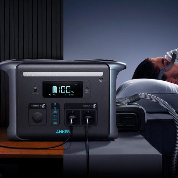 Centrală electrică portabilă Anker 757 LiFePO4 1420,8 Wh / Gray photo 8