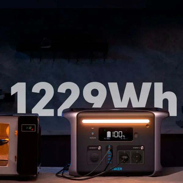 Centrală electrică portabilă Anker 757 LiFePO4 1420,8 Wh / Gray photo 10