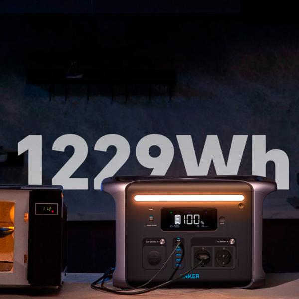 Centrală electrică portabilă Anker 757 LiFePO4 1420,8 Wh / Gray photo 10