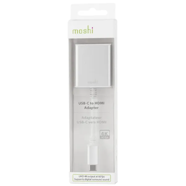 Адаптер Moshi 99MO084202 HDMI/ Серебристый photo 4 Адаптер Moshi 99MO084202 HDMI/ Серебристый photo 4