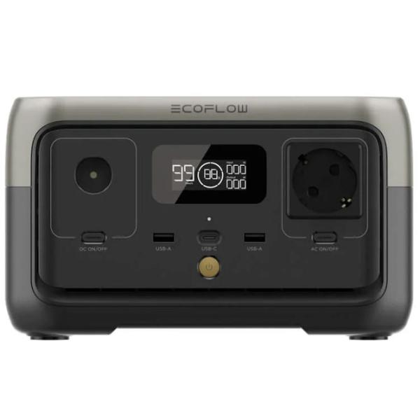 Centrală electrică portabilă EcoFlow River 2 LiFePO4 256 Wh / Gray photo 2