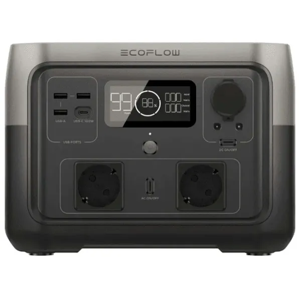 Centrală electrică portabilă EcoFlow River 2 Max LiFePO4 512 Wh / Gray photo 2