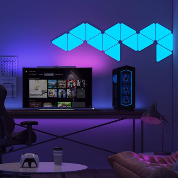Panou de lumină Yeelight Triangles Expansion 6pcs White photo 7