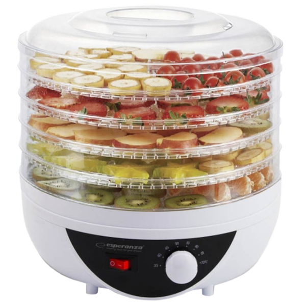 Uscător de fructe și legume Esperanza EKD002 250 W/ White photo 2