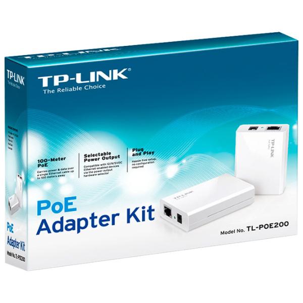 PoE адаптер TP-Link TL-PoE200 PoE адаптер/ Белый photo 5