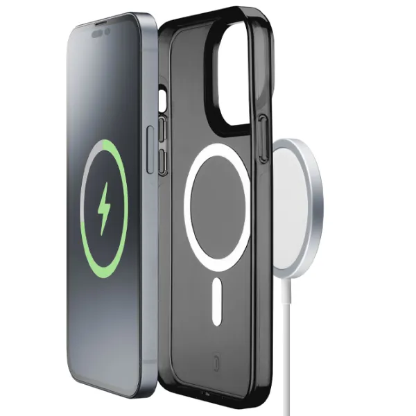 Husă pentru smartphone Apple iPhone 14 Pro Max Cellularline/ MagSafe Back/ TPU/ Black Transparent photo 2 Husă pentru smartphone Apple iPhone 14 Pro Max Cellularline/ MagSafe Back/ TPU/ Black Transparent photo 2