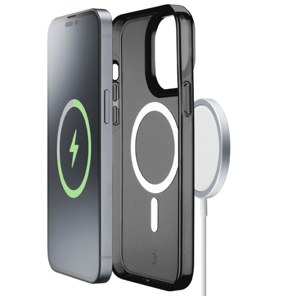 Husă pentru smartphone Apple iPhone 14 Pro Max Cellularline/ MagSafe Back/ TPU/ Black Transparent photo 2 Husă pentru smartphone Apple iPhone 14 Pro Max Cellularline/ MagSafe Back/ TPU/ Black Transparent photo 2