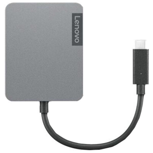 Adaptor Hub Lenovo 4X91A30366 USB Type-C/ Gray photo 3