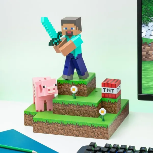 Lampă de masă Paladone Minecraft Diorama Multicolor photo 2