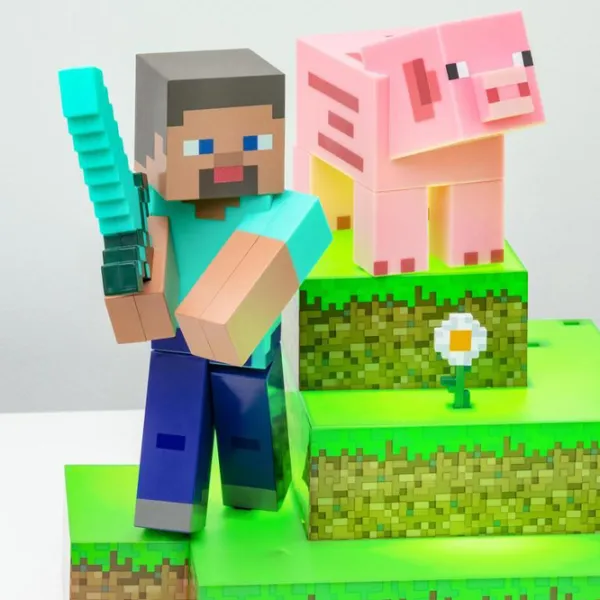 Lampă de masă Paladone Minecraft Diorama Multicolor photo 4