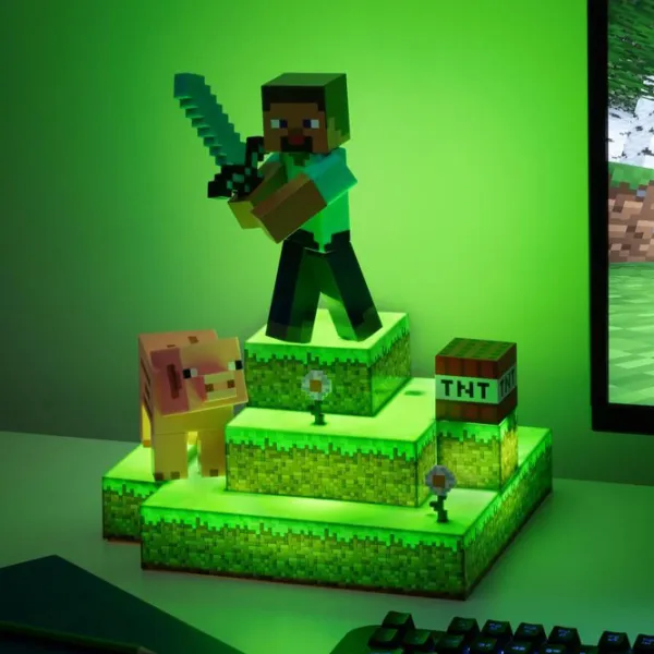 Lampă de masă Paladone Minecraft Diorama Multicolor photo 7