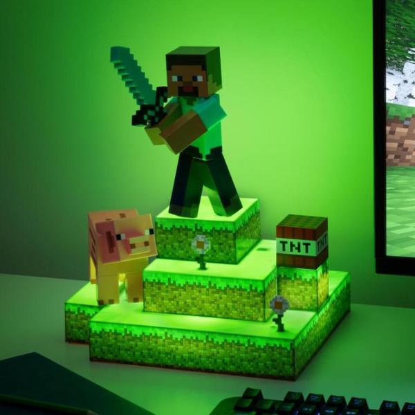 Lampă de masă Paladone Minecraft Diorama Multicolor photo 7