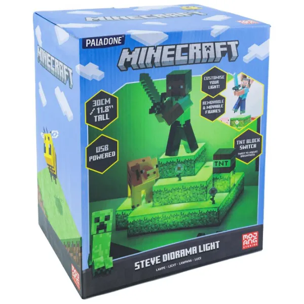 Lampă de masă Paladone Minecraft Diorama Multicolor photo 9