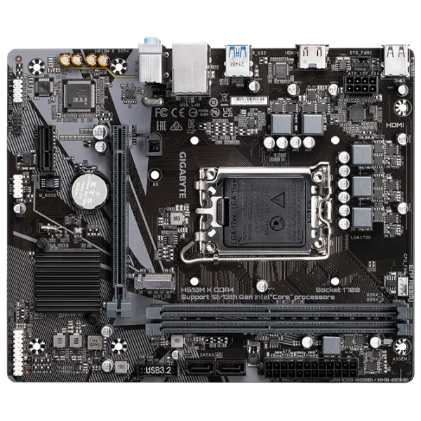 Материнская плата Gigabyte H610M K mATX/ Intel H610 photo 4