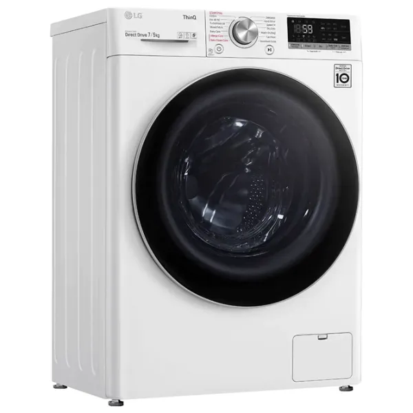 Mașină de spălat cu uscător LG F2DV5S7S1E 7 kg / 1200 rpm / White photo 3