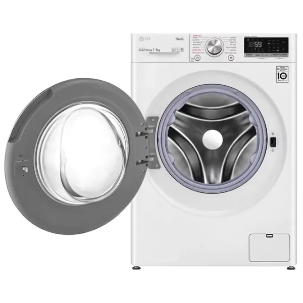 Mașină de spălat cu uscător LG F2DV5S7S1E 7 kg / 1200 rpm / White photo 10