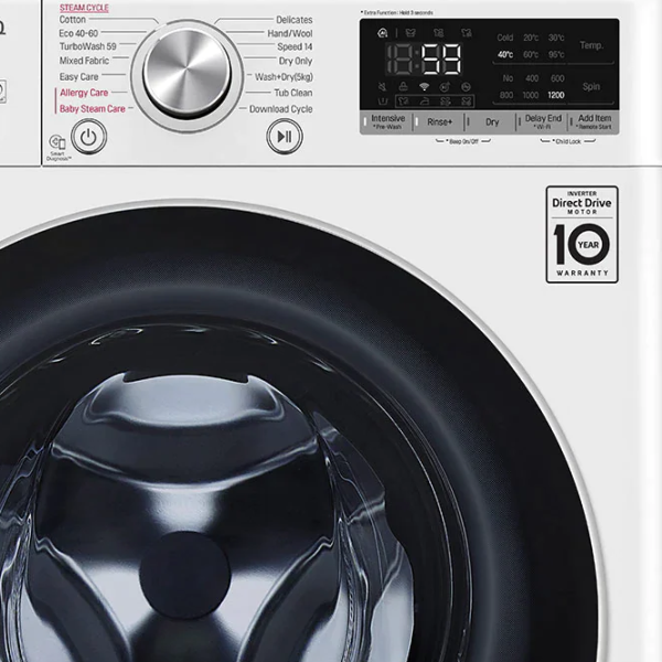 Mașină de spălat cu uscător LG F2DV5S7S1E 7 kg / 1200 rpm / White photo 17