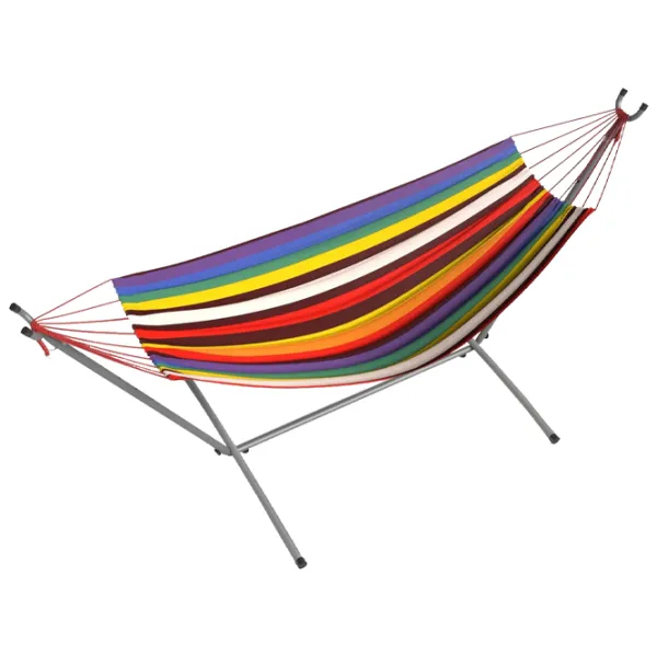 Гамак с рамой FunFit Premium Classic Style 2864 150 кг/ Текстиль/ Разноцветный photo 2 Гамак с рамой FunFit Premium Classic Style 2864 150 кг/ Текстиль/ Разноцветный photo 2
