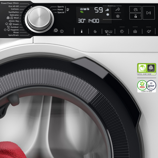 Mașină de spălat AEG LFR85146QE 10 kg / 1400 rpm / White photo 4
