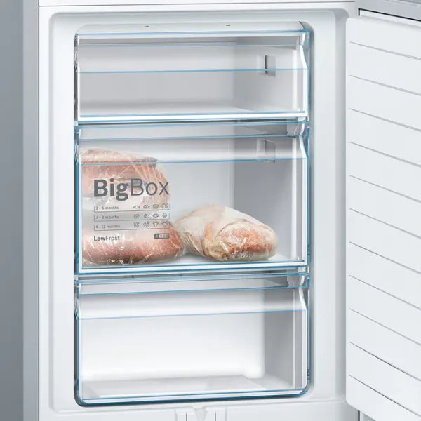 Frigider Bosch KGV36VLEA cu congelator jos 308 l / 186 cm / White photo 6