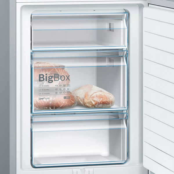 Frigider Bosch KGV36VLEA cu congelator jos 308 l / 186 cm / White photo 6