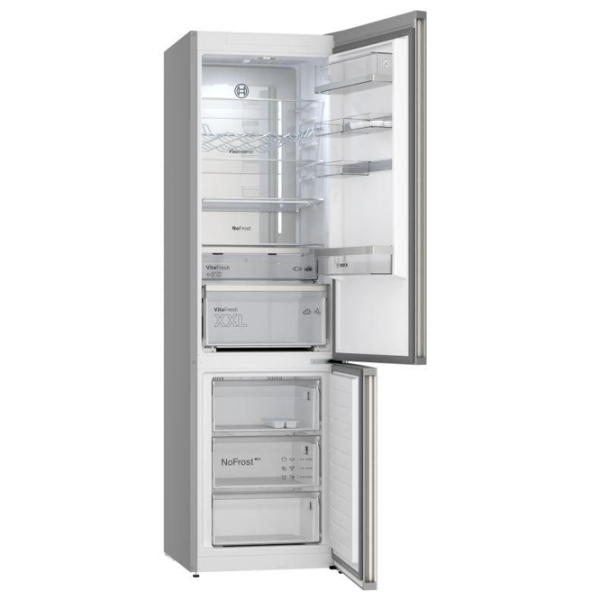 Frigider Bosch KGN394ICF cu congelator jos 363 l / 203 cm / Inox photo 2