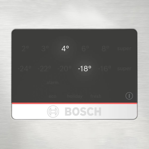 Frigider Bosch KGN394ICF cu congelator jos 363 l / 203 cm / Inox photo 3