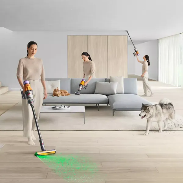 Вертикальный пылесос Dyson V12 Detect Slim Total Clean Никель Желтый photo 5