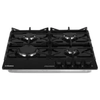 Plită încorporabilă pe gaz Hansa BHGI6515506 Oțel emailat/ Black photo 2